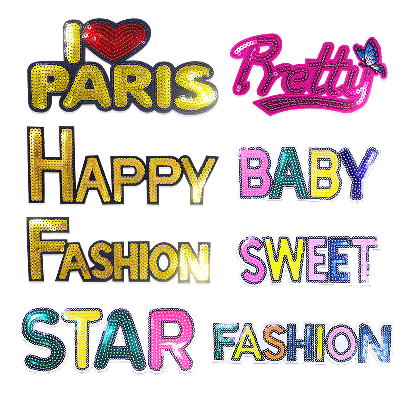 Baby Clothing Icon - Shiny Happy Fashion Baby Sequin Letter