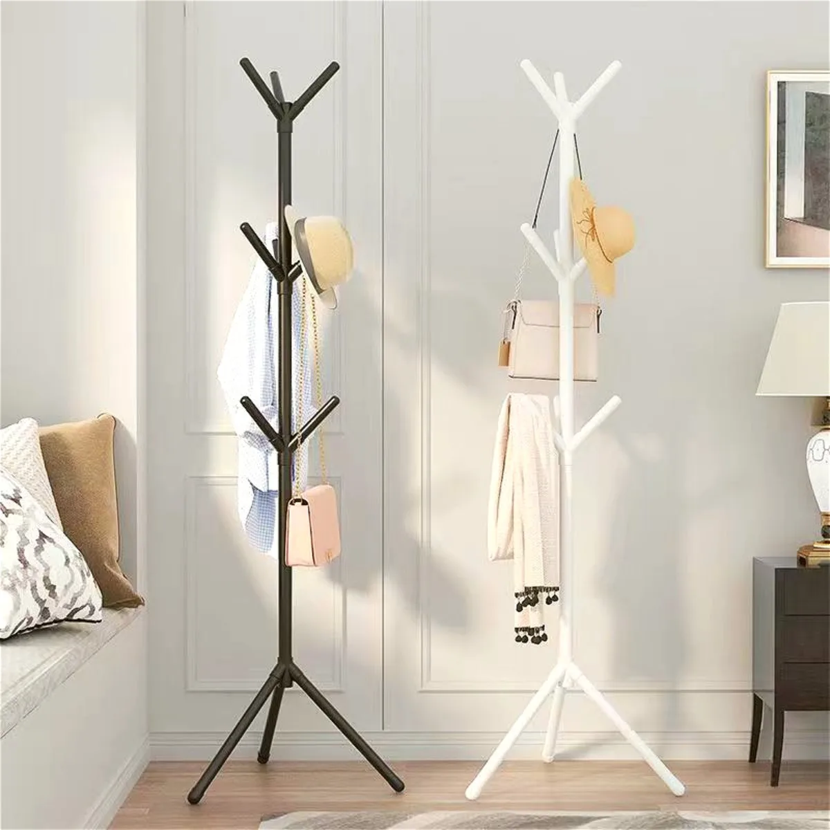 Baby Clothing Rack - Vertical Bedroom Clothes And Hats Rack