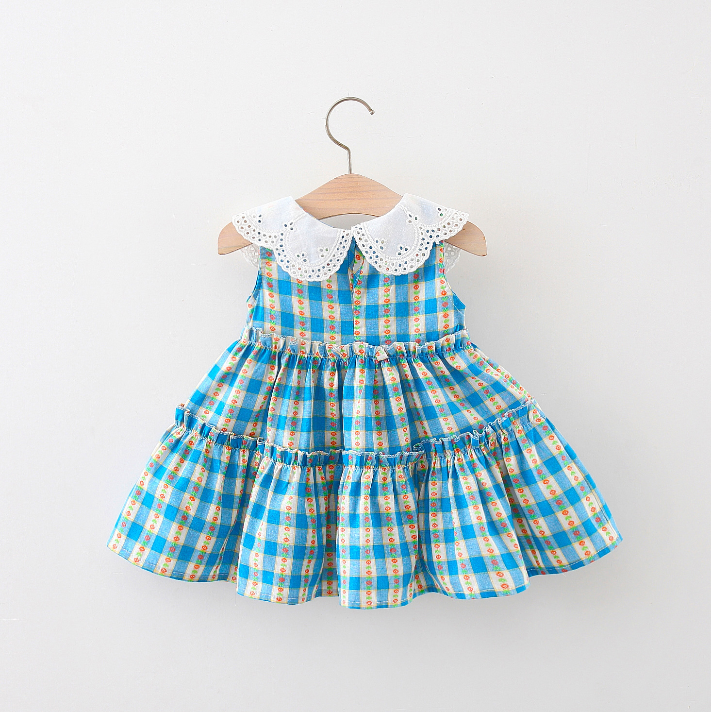 Baby Clothing Sale - Baby Girl Dress Summer Cotton Plaid