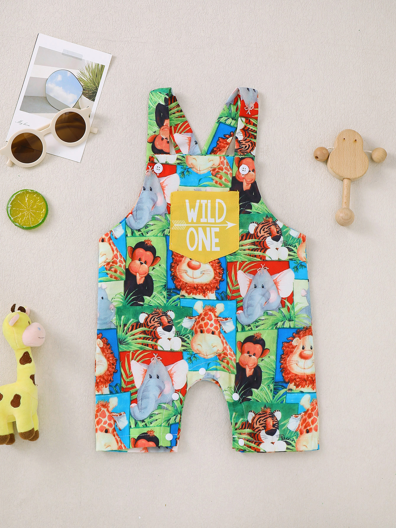 Baby Clothing Patterns Free - Baby Boy Cartoon Patterned Carrier Shorts