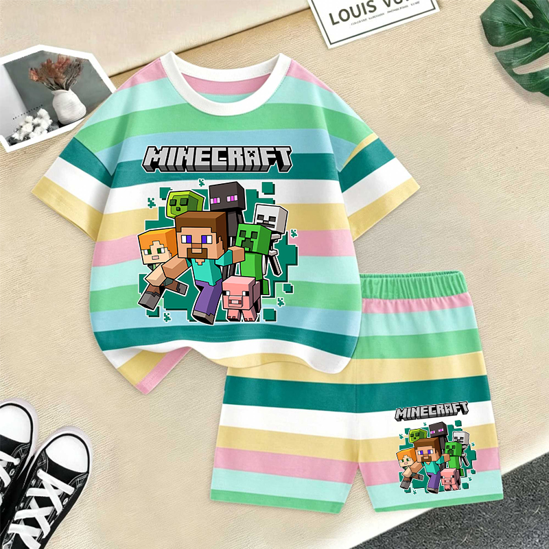 Minecrafted Girl boy Summer T  - Baby Clothing Gift Set のレビューと価格