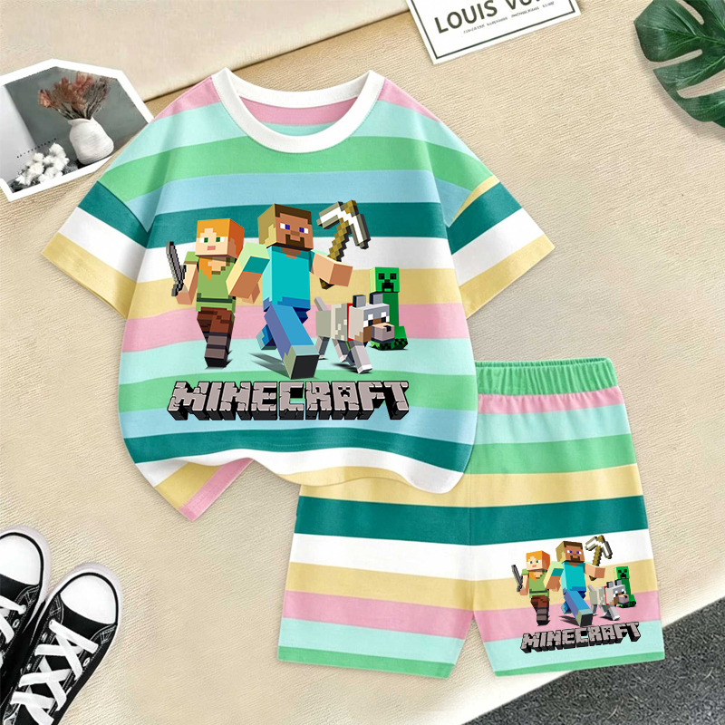 Minecrafted Girl boy Summer T  - Baby Clothing Gift Set のレビューと価格