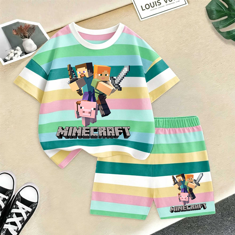 Minecrafted Girl boy Summer T  - Baby Clothing Gift Set のレビューと価格