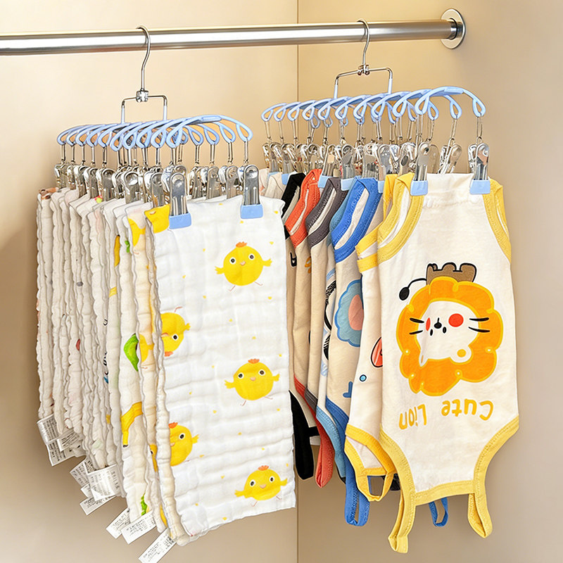 Baby Clothes Hanger Multi-clip - Baby Clothing Rack のレビューと価格