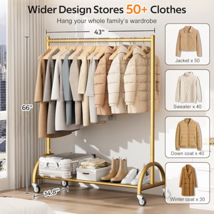 Heavy Duty Clothing Rack with  - Baby Clothing Rack のレビューと価格