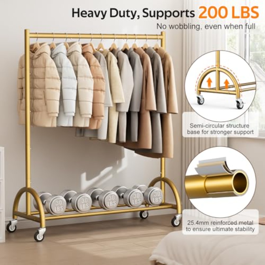 Heavy Duty Clothing Rack with  - Baby Clothing Rack のレビューと価格
