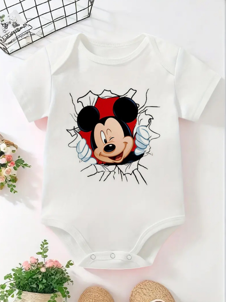 Funny Baby Onesie Cartoon Mick - Baby Clothing Outlet のレビューと価格