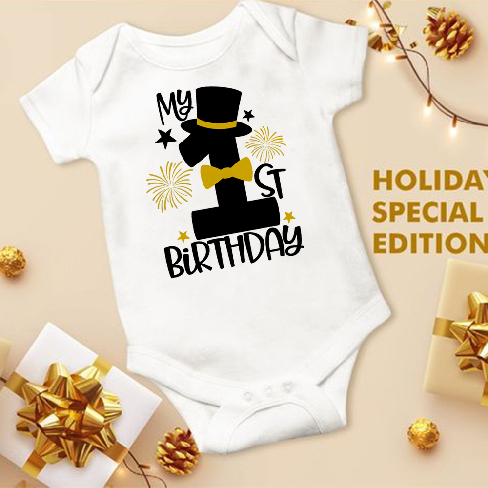 My 1st Birthday Newborn Romper - Baby Clothing Outlet のレビューと価格