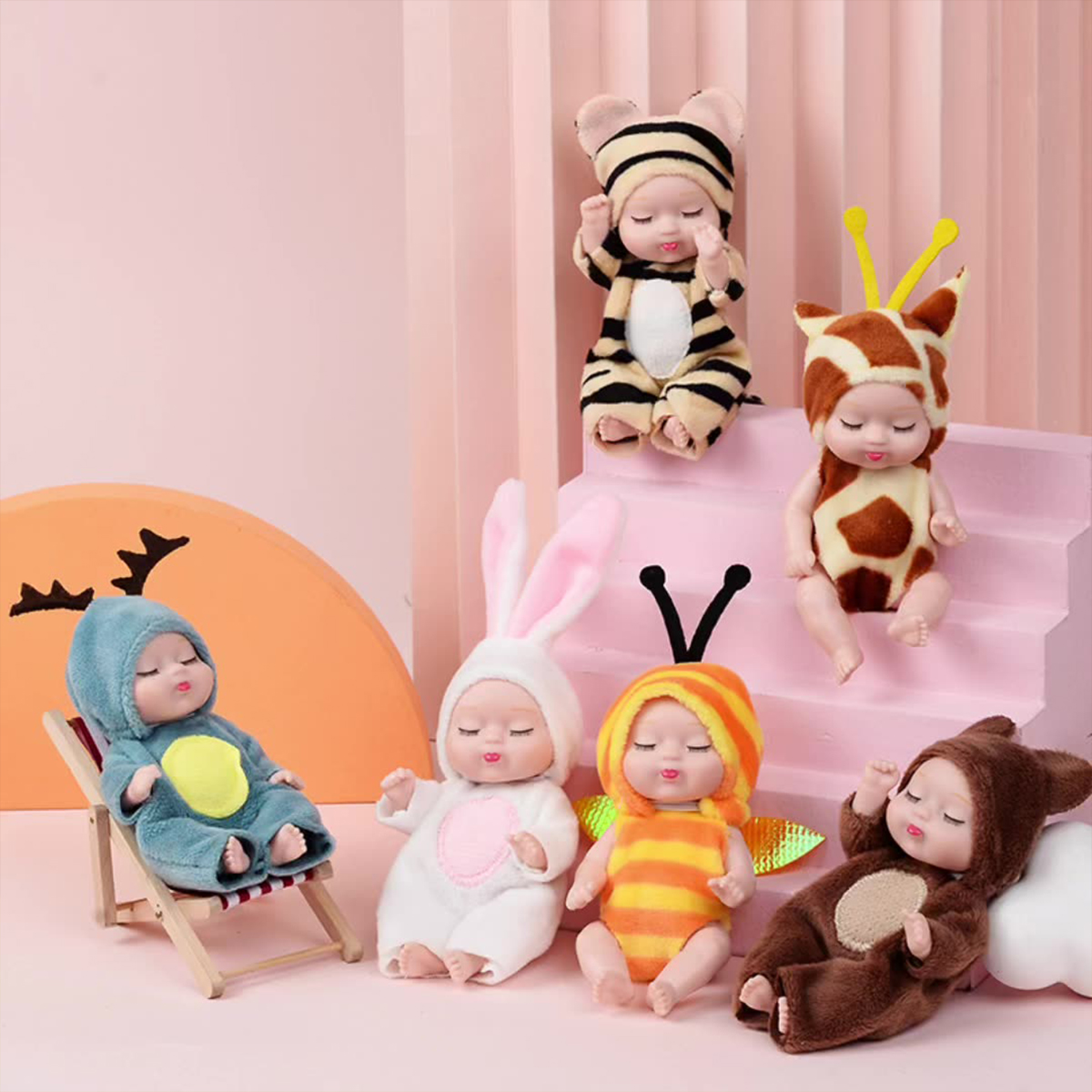 1/6PCS Mini Newborn Doll Rebir - Baby Clothing Gift Set のレビューと価格