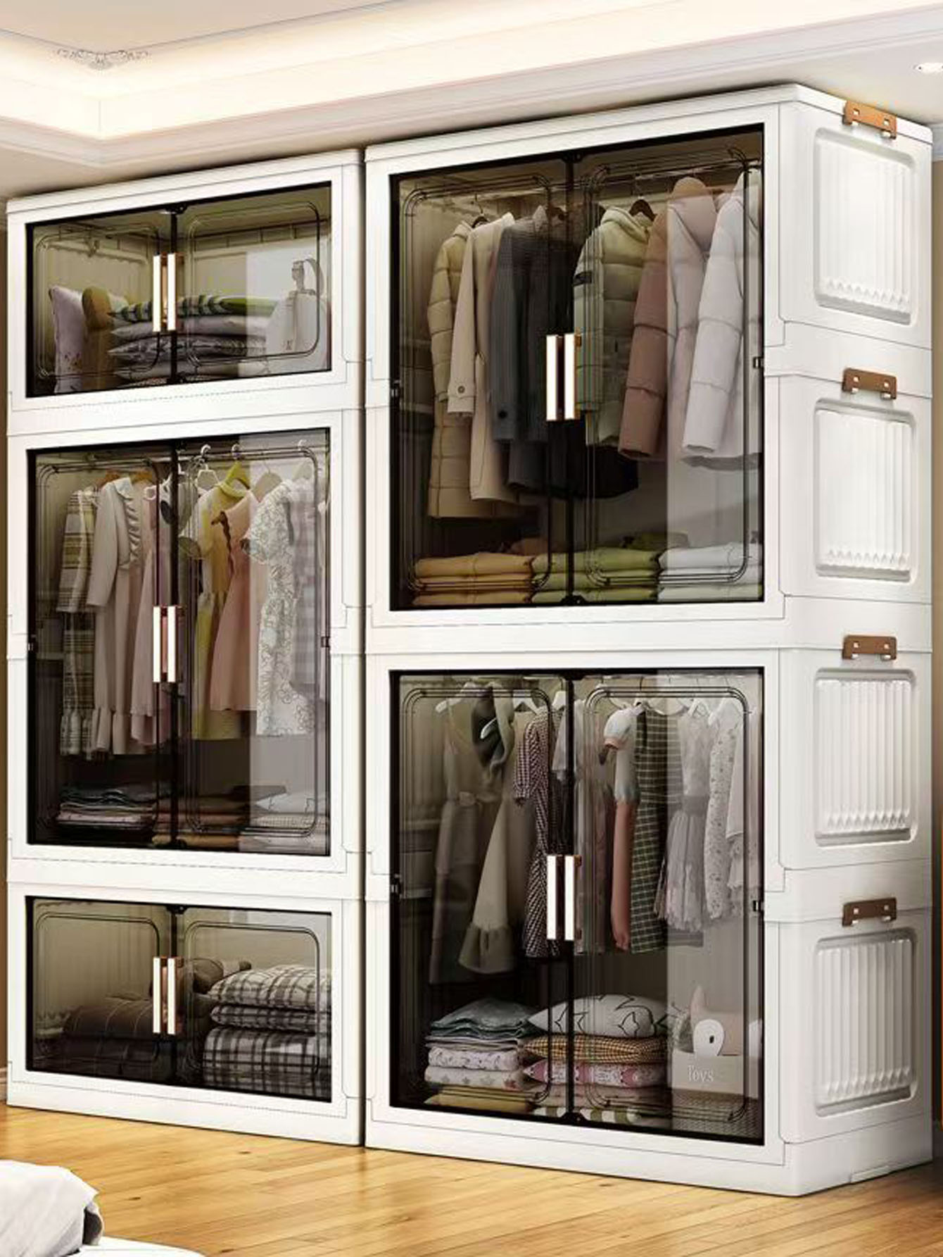 Thickened folding storage cabi - Baby Clothing Cupboard のレビューと価格