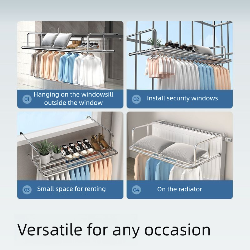 YM Anti-Theft Balcony Shoe-Dry - Baby Clothing Rack のレビューと価格
