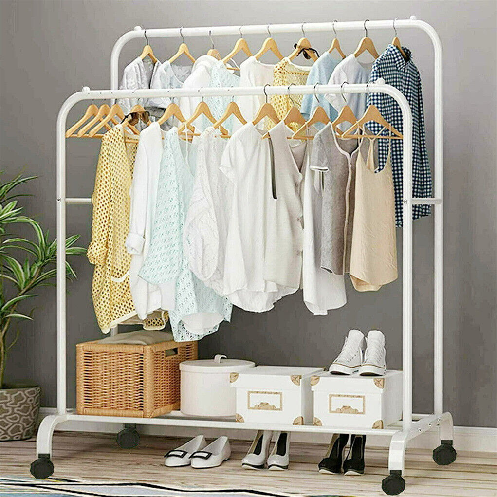 Heavy Duty Rolling Clothes Rac - Baby Clothing Rack のレビューと価格