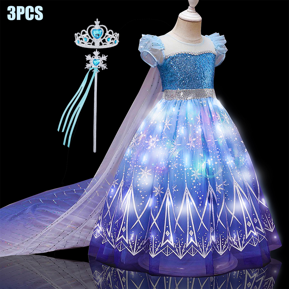 Kids Copslay Elsa LED Light Up - Baby Clothing Europe のレビューと価格